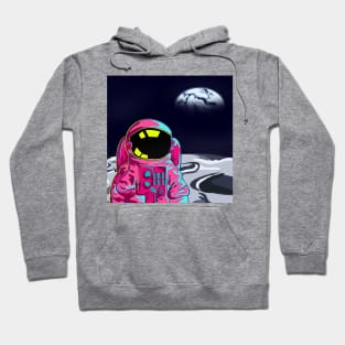 Psychedelic astronaut on the moon Hoodie